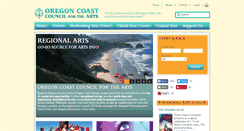 Desktop Screenshot of coastarts.org